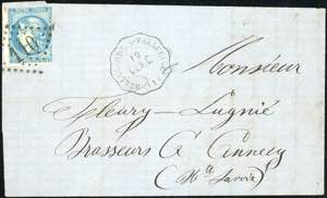 FRANCIA 1851/1888 - Otto lettere e ... 