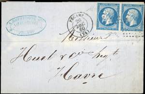FRANCIA 1851/1888 - Otto lettere e ... 