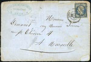 FRANCIA 1851/1888 - Otto lettere e ... 