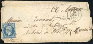 FRANCIA 1851/1888 - Otto lettere e ... 