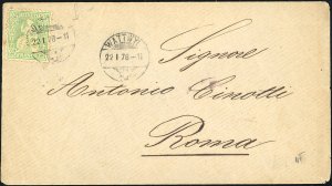 SVIZZERA 1863/1881 - Diciotto lettere ... 