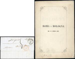 1859 - Lettera non affrancata da Genova ... 