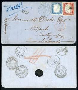 1862 - 20 cent. celeste, perfetto, 40 cent. ... 