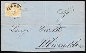 1866 - 2 soldi giallo, dent. 14 (36), ... 