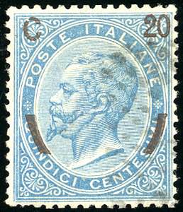 1865 - 20 cent. su 15 cent. Ferro di ... 