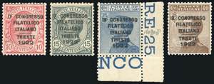 1922 - Congresso Filatelico (123/126), ... 