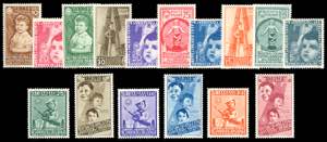 1937 - Colonie estive (406/415+A), gomma ... 