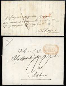 1848 - Due lettere prefilateliche con ... 