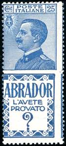 1924 - 25 cent. Abrador (4), nuovo, gomma ... 
