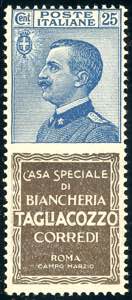 1924 - 25 cent. Tagliacozzo (8), ottima ... 