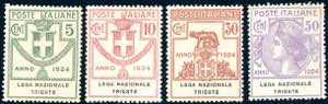 LEGA NAZIONALE TRIESTE 1924 - Serie completa ... 