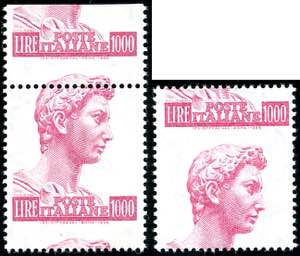1957 - 1.000 lire San Giorgio (811), due ... 