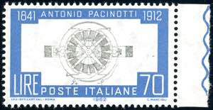 1962 - 70 lire Pacinotti, stampa del centro ... 