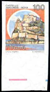 1980 - 100 lire Castelli, non dentellato ... 