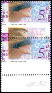 2006 - 0,60 € Lotto (2932), dentellatura ... 