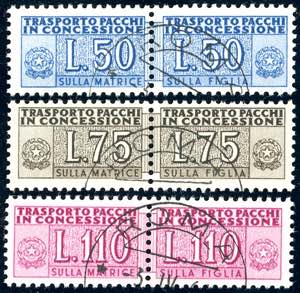 1953 - 50 lire, 75 lire e 110 lire, ... 