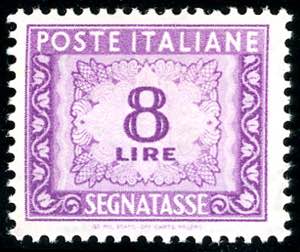 1955 - 8 lire, filigrana stelle (112), buona ... 