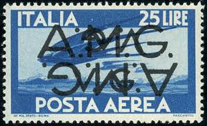 POSTA AEREA 1946 - 25 lire, doppia ... 