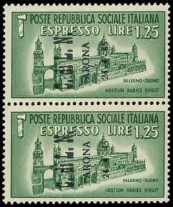 ARONA 1945 - 1,25 lire espresso, senza ... 