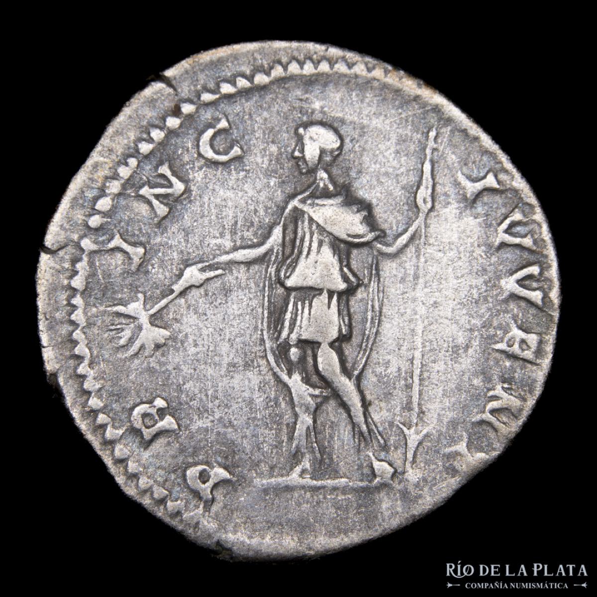 Geta as Caesar 198-209AD, AR Denarius. Rome mint  - Río de la