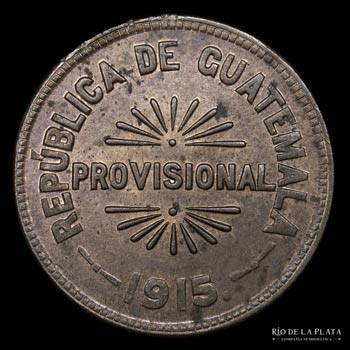 Guatemala. 25 Centavos 1915. CU, ... 