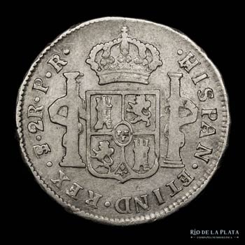 Potosí, Carlos IV. 2 Reales 1790 ... 