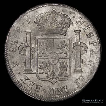 Potosí, Carlos IV. 8 Reales 1796 ... 