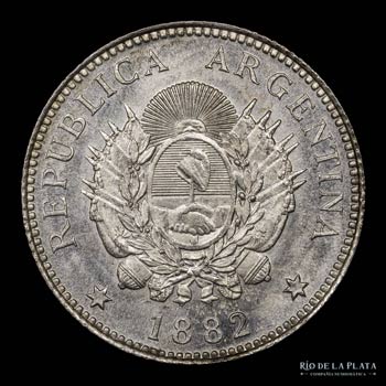 Argentina. 20 Centavos 1882. ... 