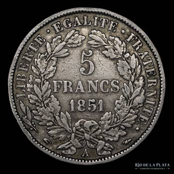 Francia (2º República) 5 Francs ... 