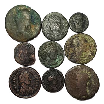 Monedas romanas mix. Lote x 9 a ... 