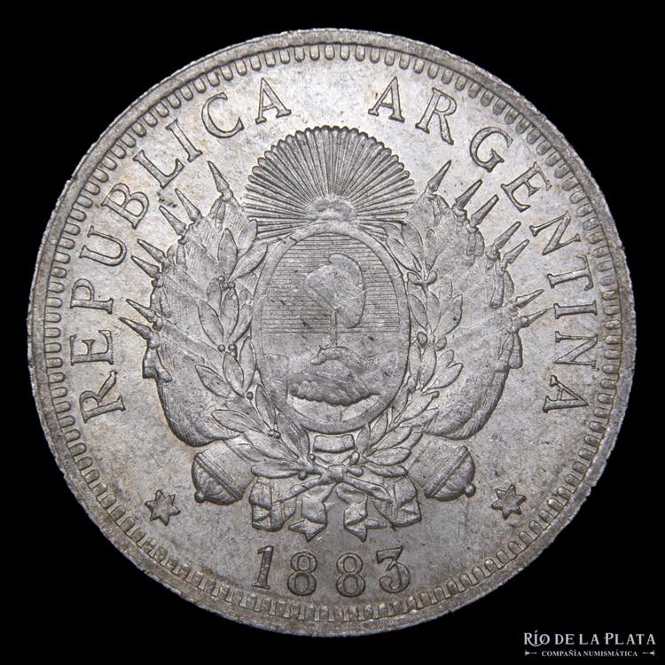 Argentina. 50 Centavos 1883. 1/2 ... 