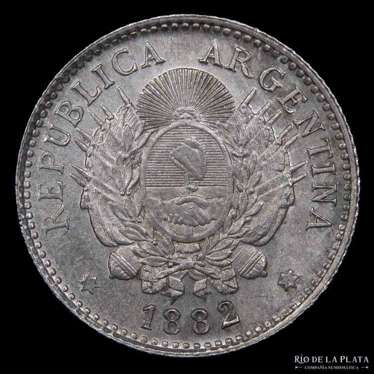 Argentina. 10 Centavos 1882. ... 