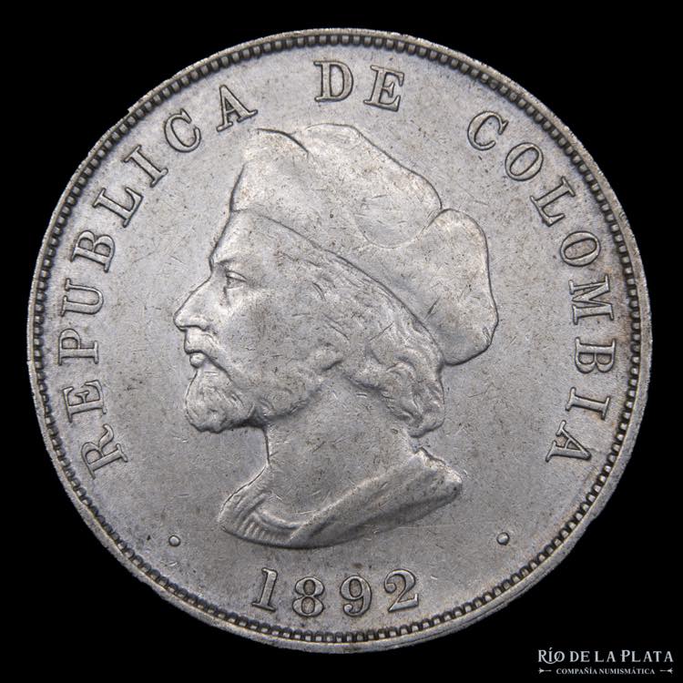 Colombia. 50 Centavos 1892. ... 