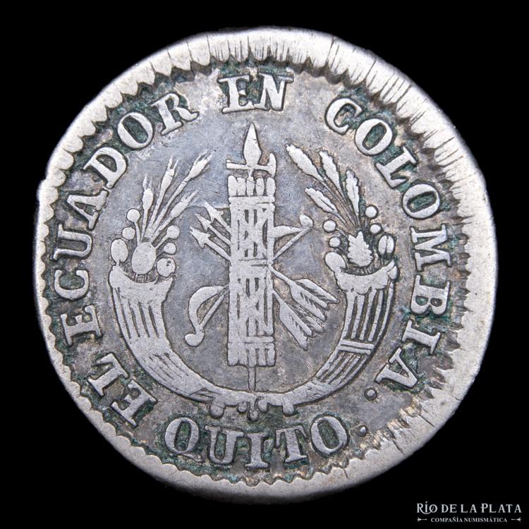 Ecuador. 1 Real 1835 GJ. Quito. ... 