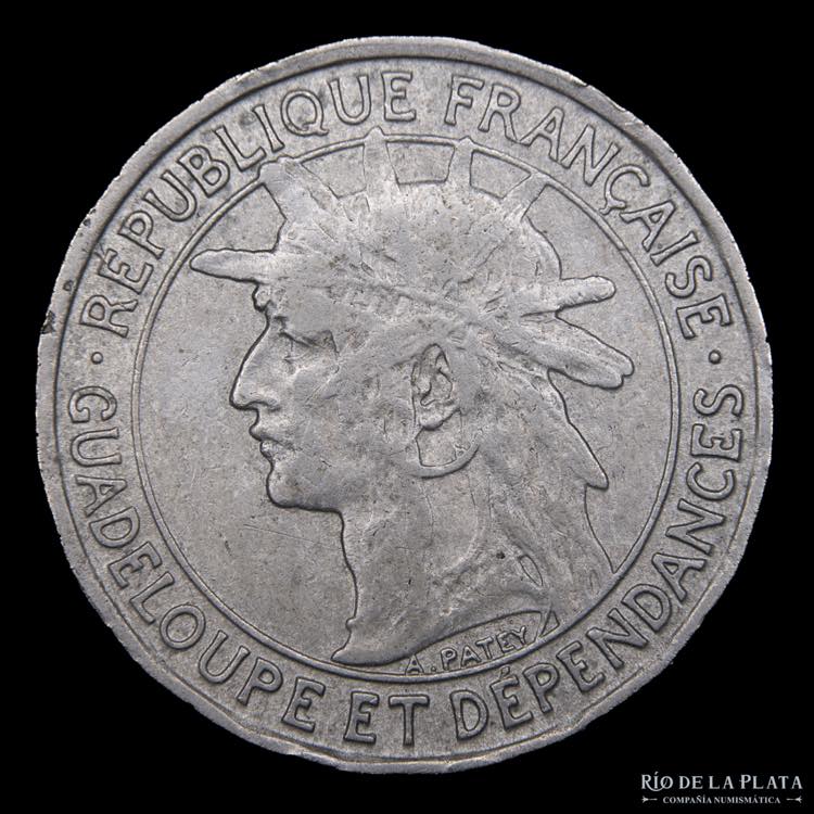 Guadalupe (Francia). 1 Franc 1903. ... 