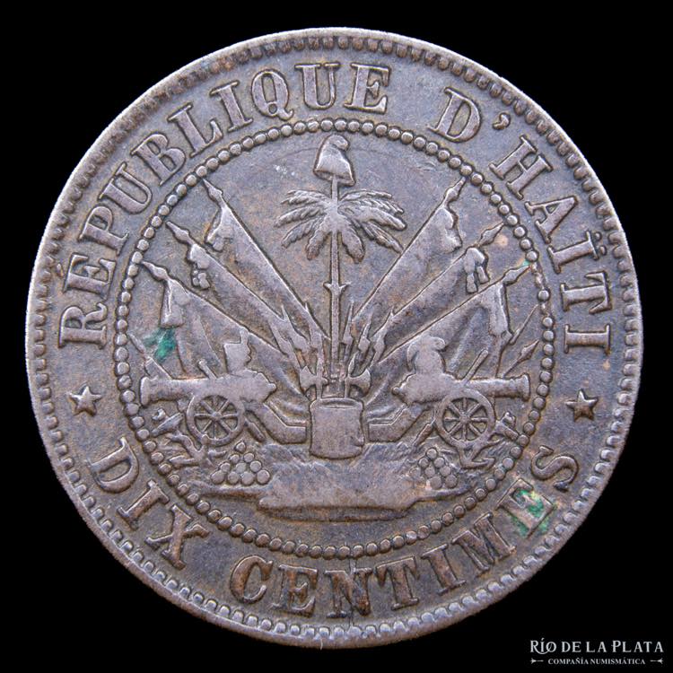 Haití. 10 Centimes 1863. CU, ... 