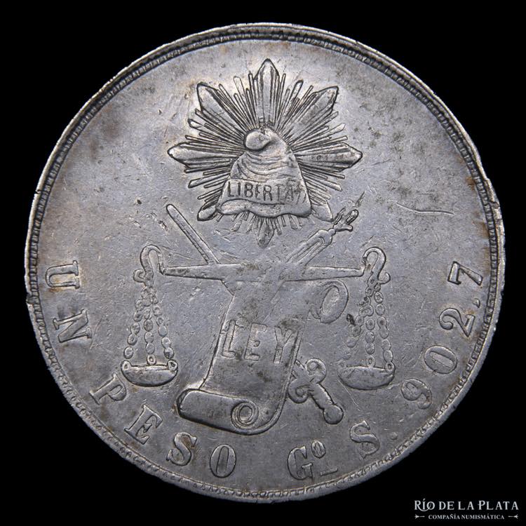 México. 1 Peso 1871 GoS. AG.903; ... 