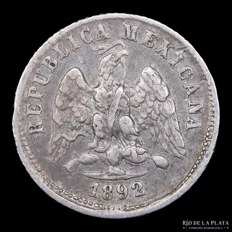 México. 10 Centavos 1892 Go R. ... 