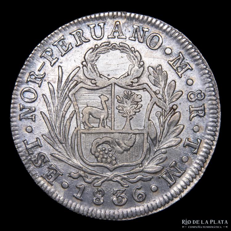 Perú. 8 Reales 1836 TM. Estado ... 