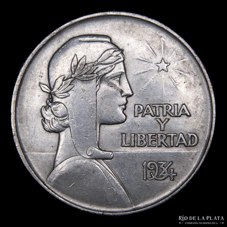 Cuba. 1 Peso ABC 1934. AG.900; ... 