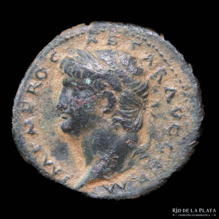 Nero (54-68AD) AE As. Lugdunum ... 