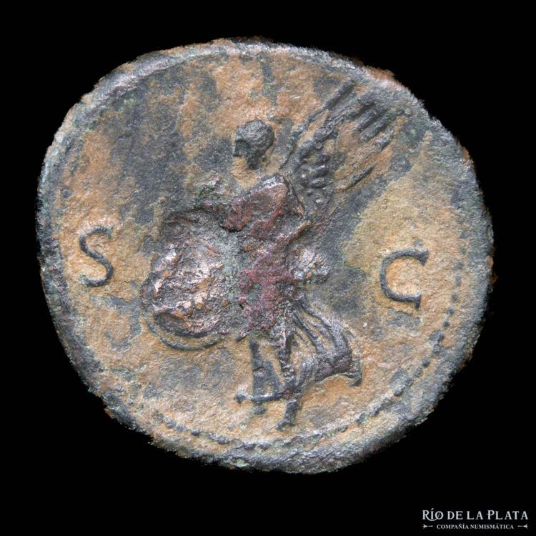 Nero (54-68AD) AE As. Lugdunum ... 