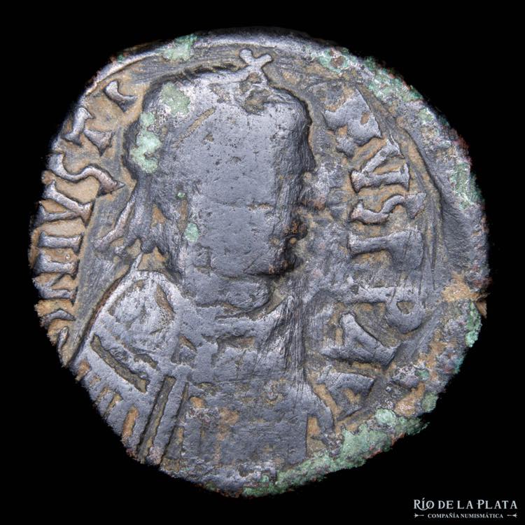 Byzantine. Justin I (518-527AD) AE ... 