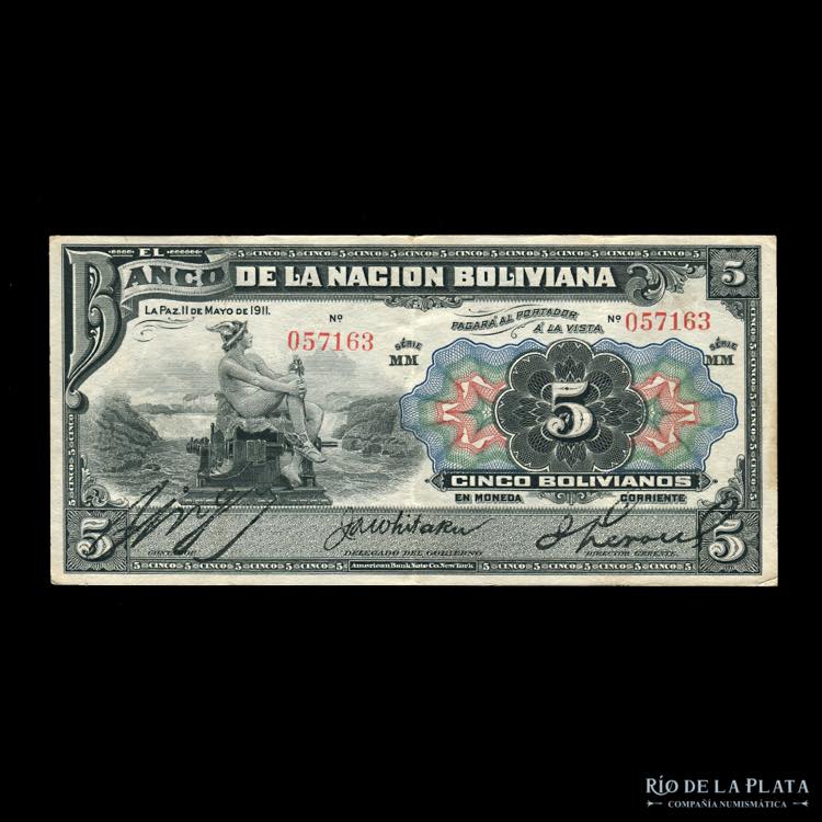 Bolivia. Banco de la Nacion. 5 ... 