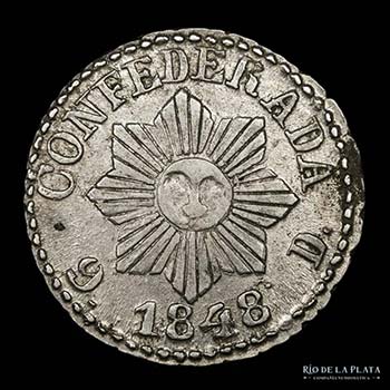 Argentina. Córdoba. 1 Real 1848. ... 
