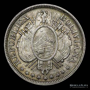 Bolivia. 50 Centavos 1899 MM. ... 