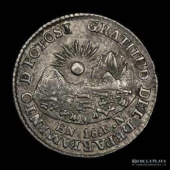 Bolivia. Medalla monetaria, 1 Real ... 