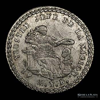 Bolivia. Medalla monetaria, 1 Real ... 