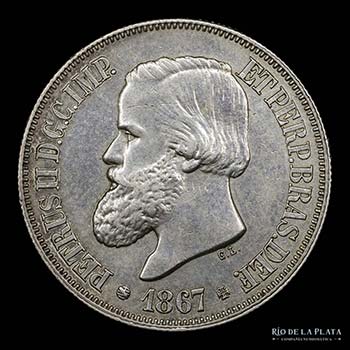 Brasil. Pedro II (1831-1889) 500 ... 