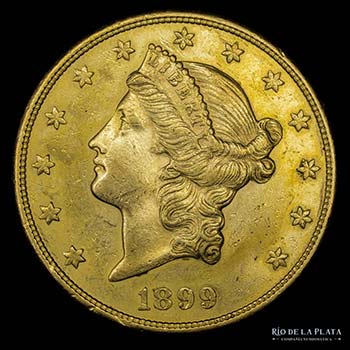 Estados Unidos. 20 Dollars 1899S. ... 